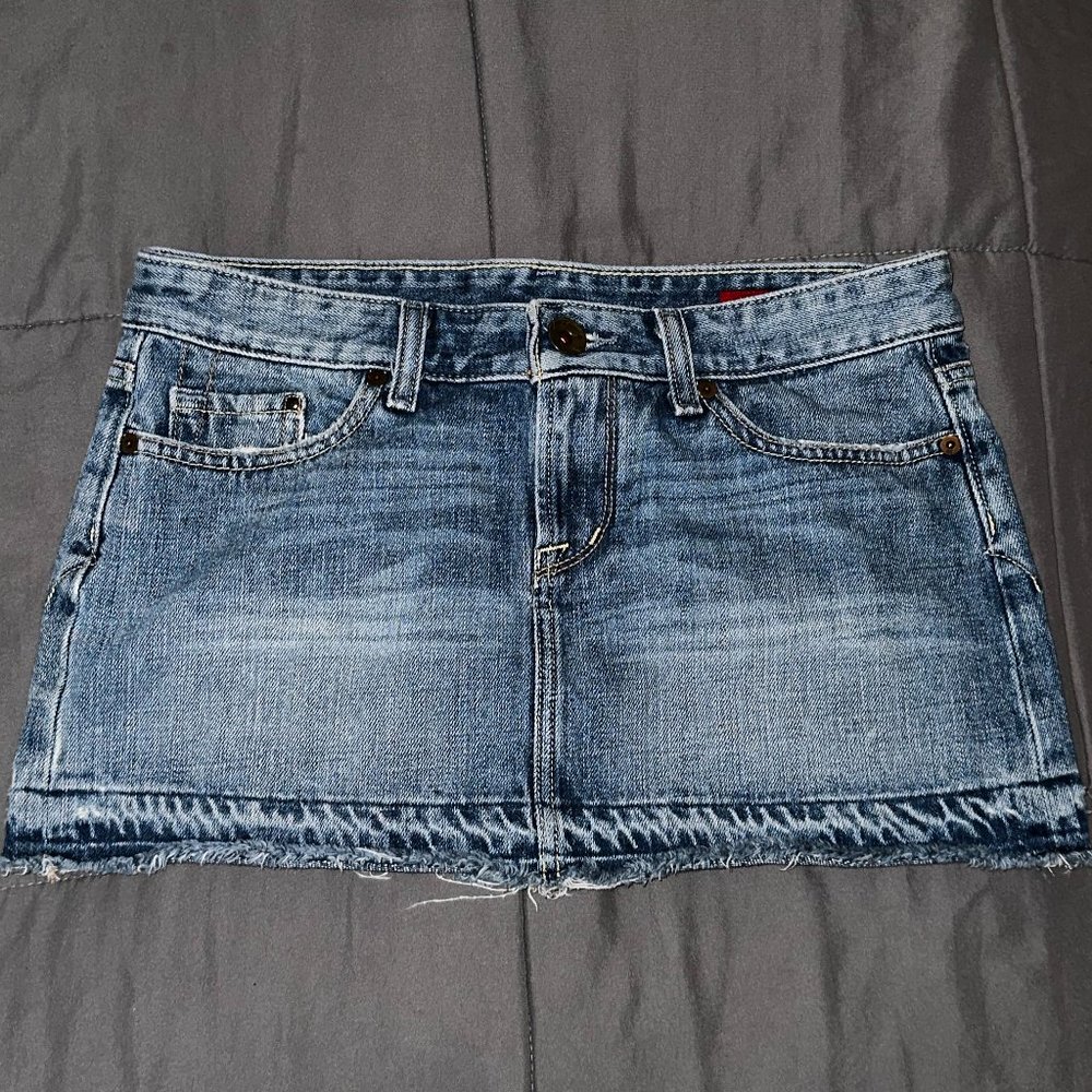 Micro Mini Denim Jean Skirt